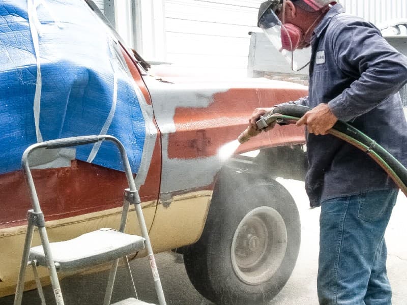 Automotive dust-free blasting and restoration project by Lakelands (project 1)