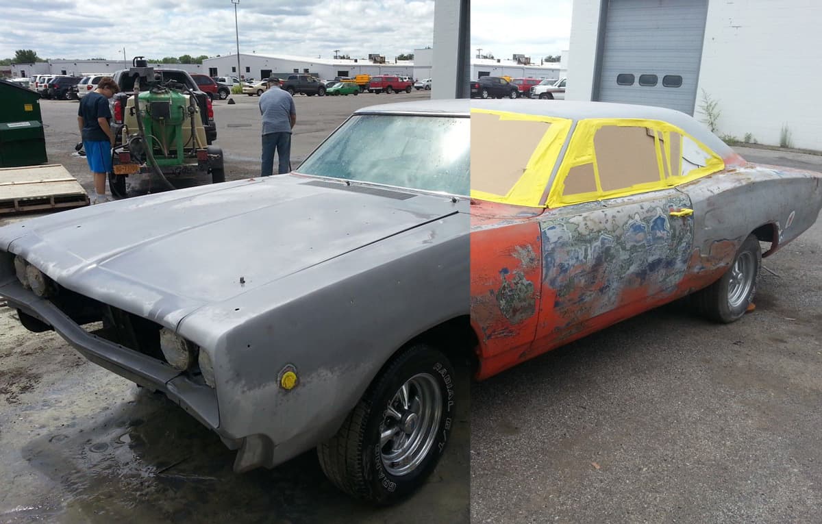 Automotive dust-free blasting and restoration project by Lakelands (project 3)