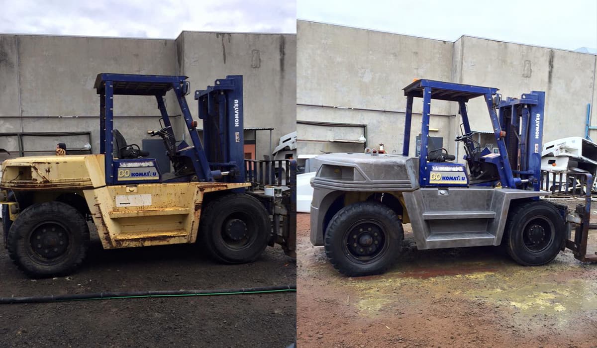 Industrial dust-free blasting and restoration project by Lakelands (project 2)