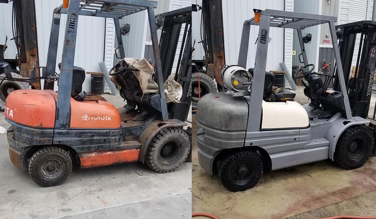 Industrial dust-free blasting and restoration project by Lakelands (project 3)