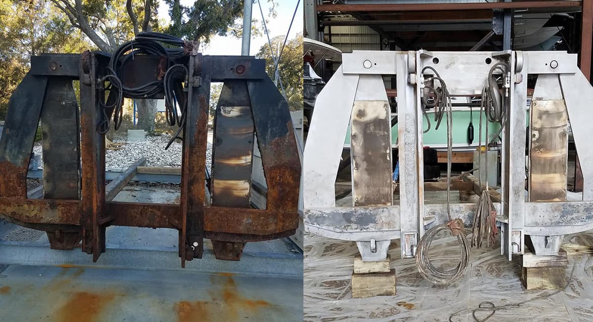 Industrial dust-free blasting and restoration project by Lakelands (project 6)